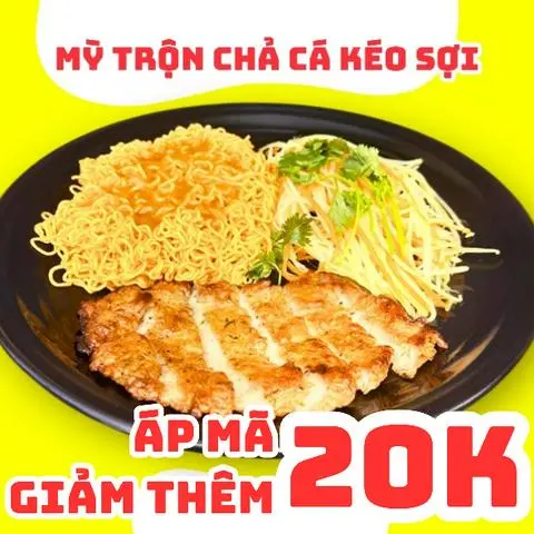 Hình ảnh Mỳ Trộn CHẢ CÁ KÉO SỢI Sốt Ngon tự chọn