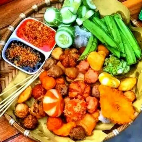 Hình ảnh Combo xiên que mắm tỏi nhỏ