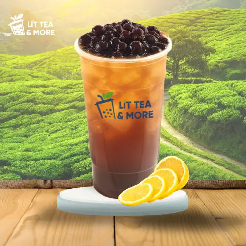 Hình ảnh Hồng Trà Chanh Trân Châu