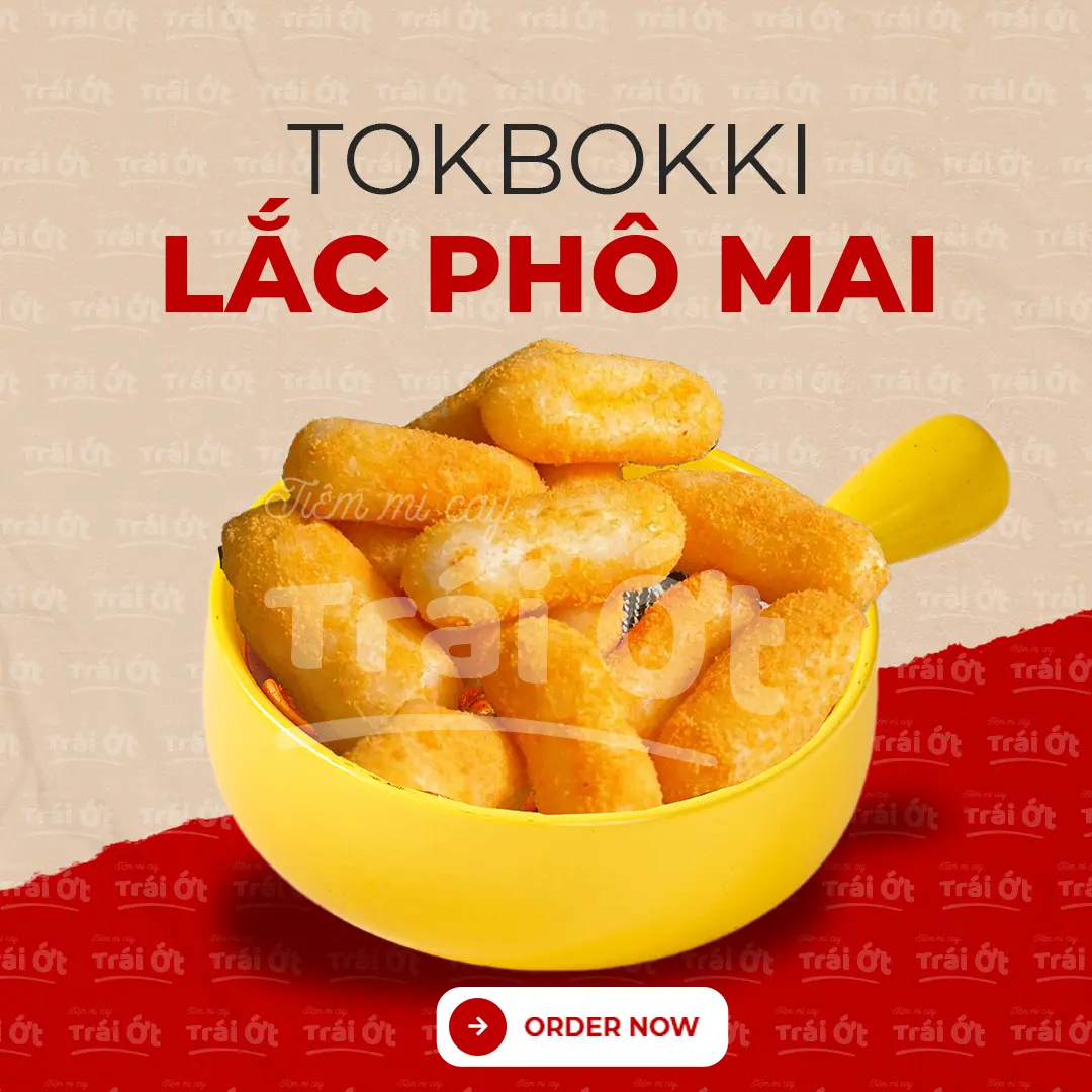 Hình ảnh Tokbokki Lắc Phô Mai