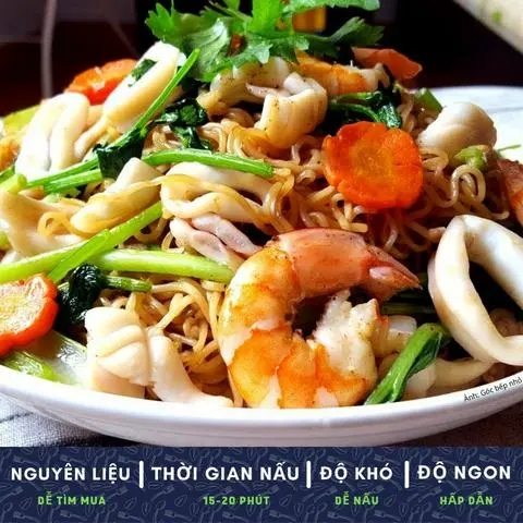 Hình ảnh mì xào Hải sản