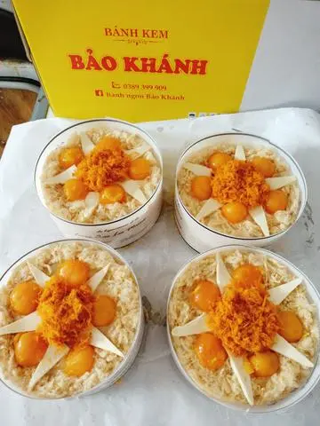 Hình ảnh bánh bông lan trứng muối 15cm đặc biệt 235k