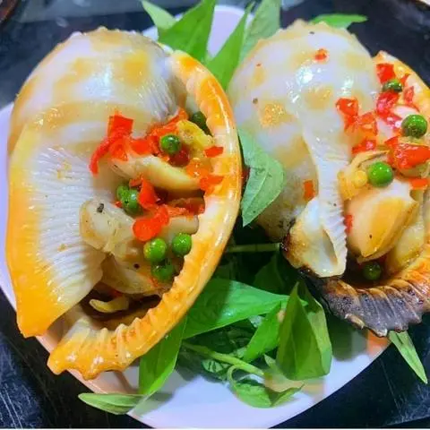 Hình ảnh Ốc Tỏi Nướng Mở Hành 2 Con