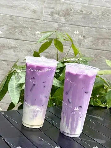 Hình ảnh trà sữa khoai môn