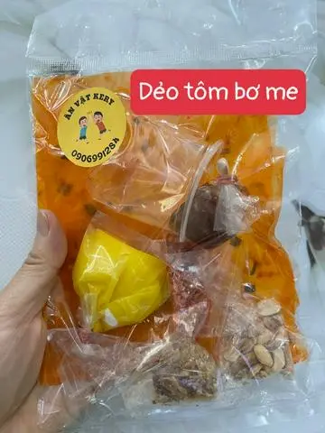 Hình ảnh BÁNH TRÁNG DẺO TÔM BƠ ME