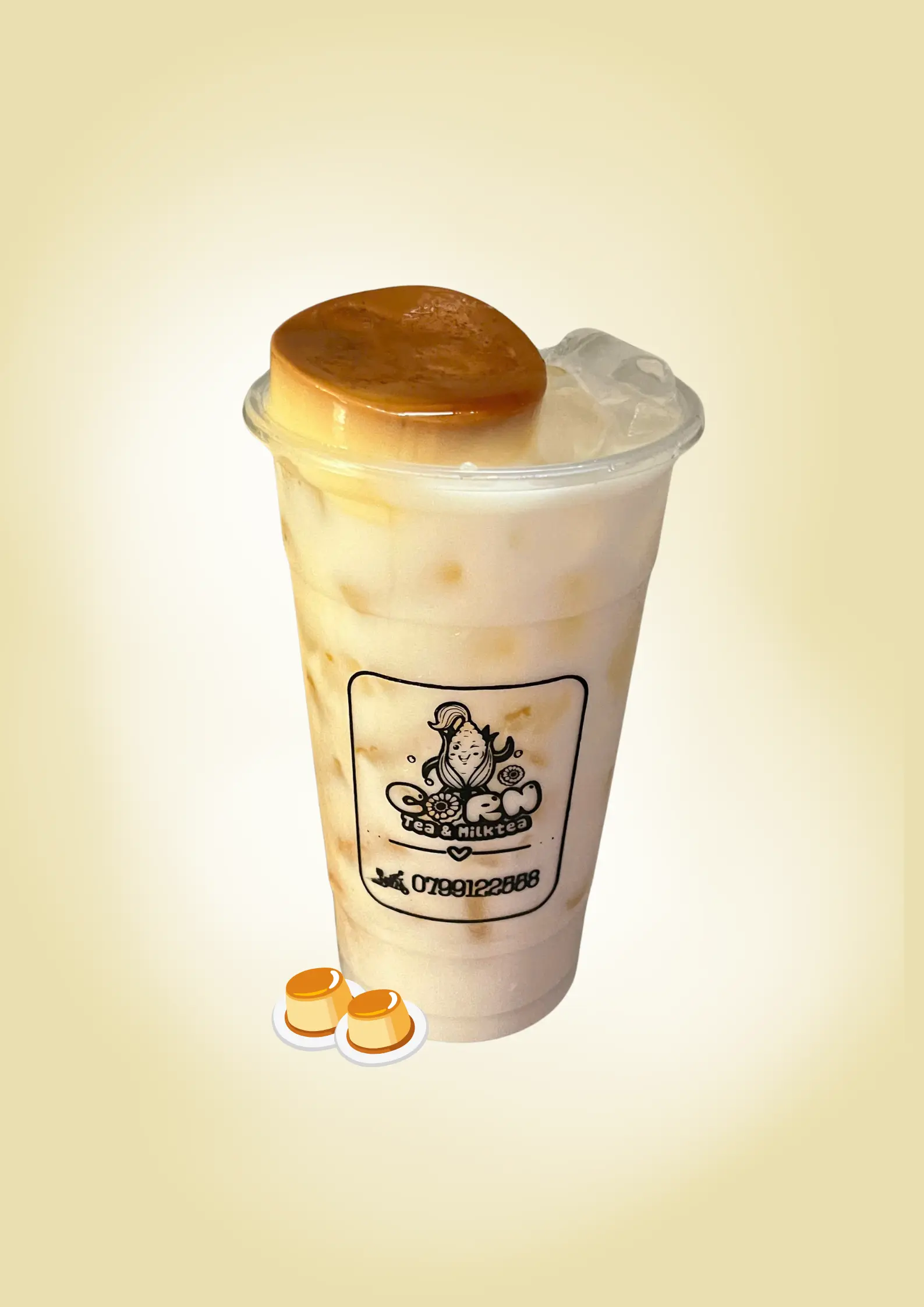 Hình ảnh Trà Sữa Bánh Flan