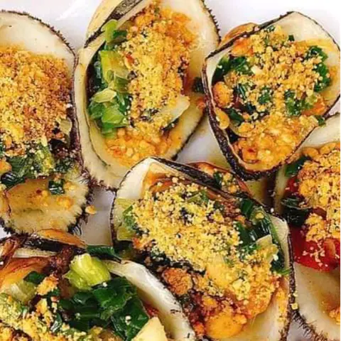 Hình ảnh SÒ LÔNG NƯỚNG MỠ HÀNH