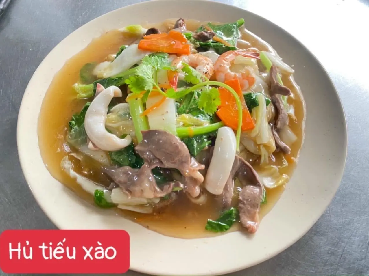 Hình ảnh hủ tiếu xào bò