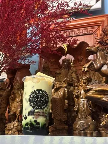 Hình ảnh Trà sữa táo xanh