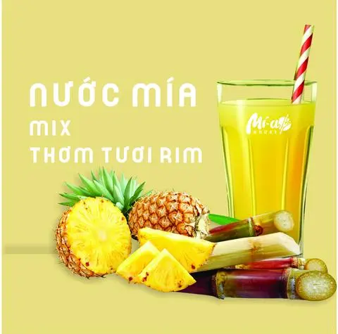 Hình ảnh Nước mía mix thơm tươi rim 