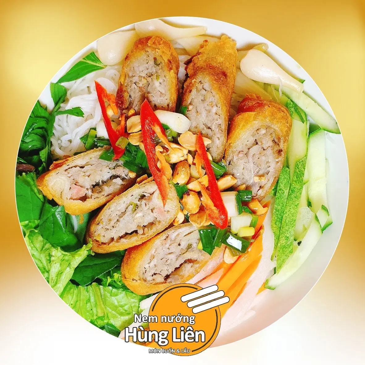 Hình ảnh Bánh hỏi chả giò