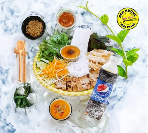 Hình ảnh Combo5 (Nem Nướng Phần + Chai Pepsi)