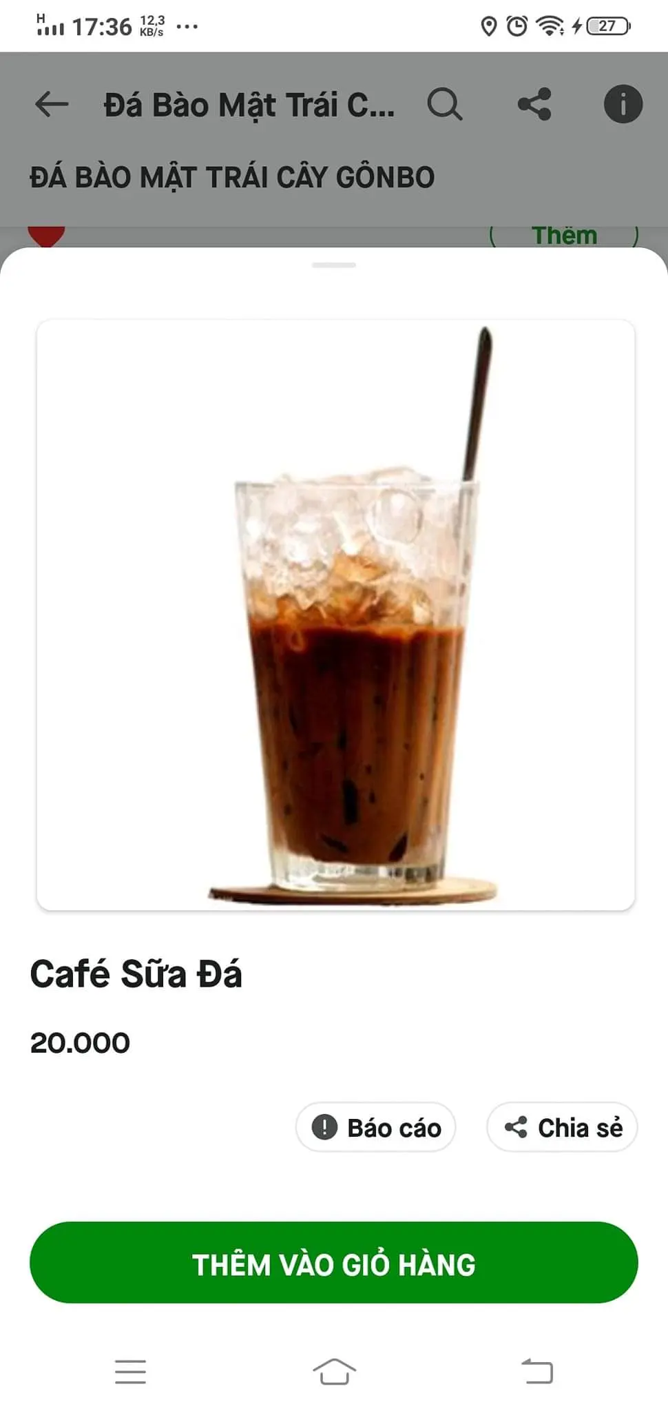 Hình ảnh Café Sữa Đá 