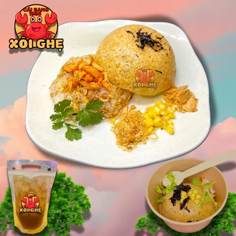Hình ảnh Xôi ghẹ thường + Nước Sâm
