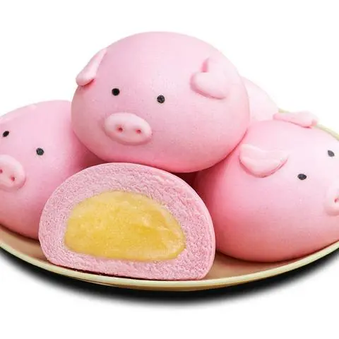 Hình ảnh Bánh bao hình heo 