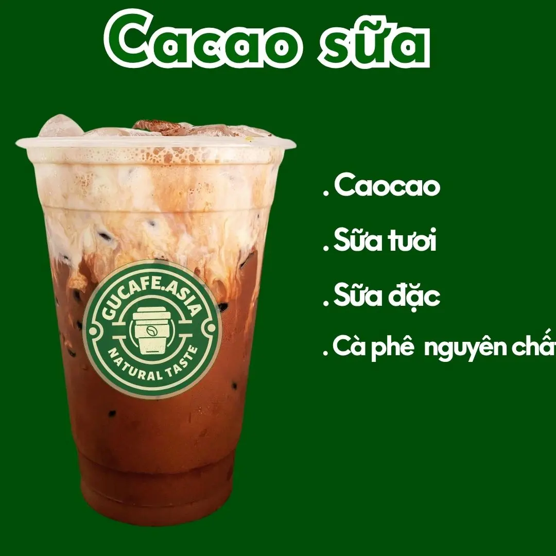 Hình ảnh Gucafe - Cacao Sữa Đá/Nóng