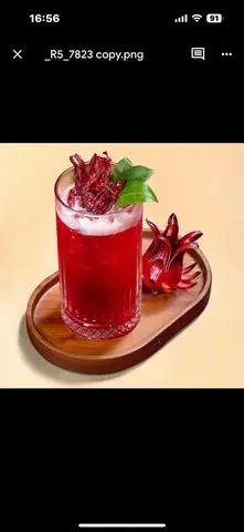 Hình ảnh Trà Dâu Hoa Hồng