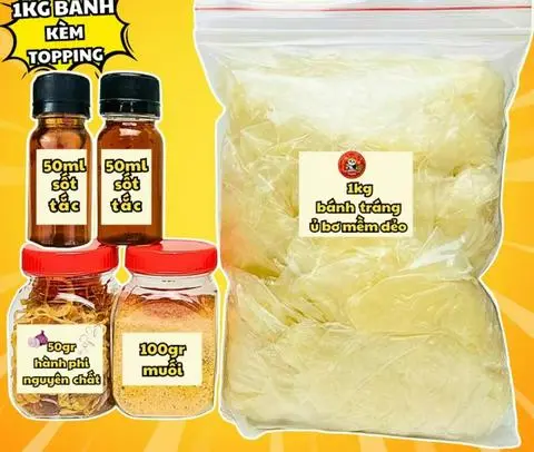 Hình ảnh Combo VIP ( 1kg bánh & 2 sốt & Muối nhuyễn & Hành phi )