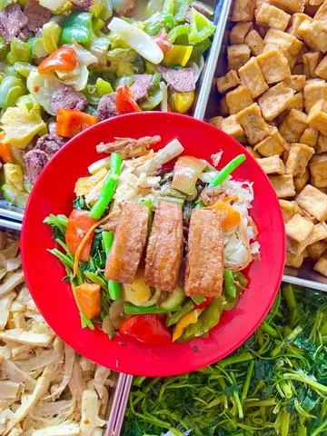 Hình ảnh cơm chay sườn ram