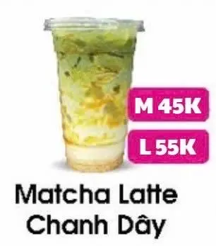 Hình ảnh Matcha Latte Chanh Dây