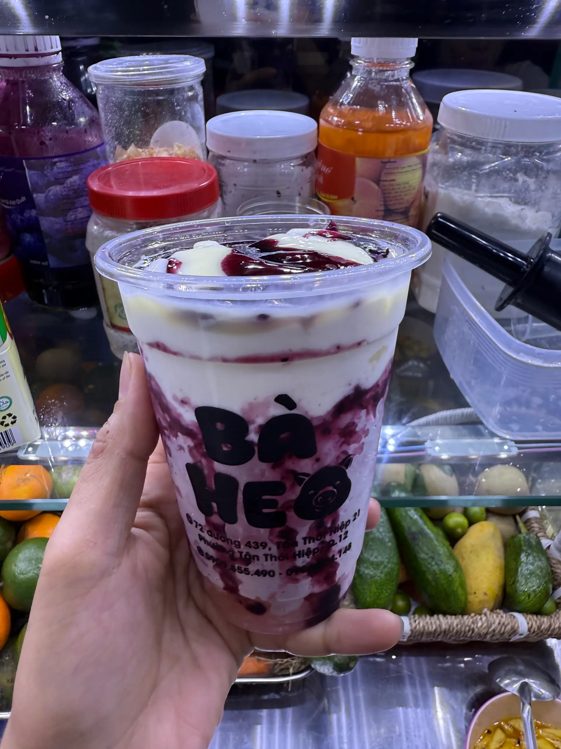 Hình ảnh Sữa chua việt quất