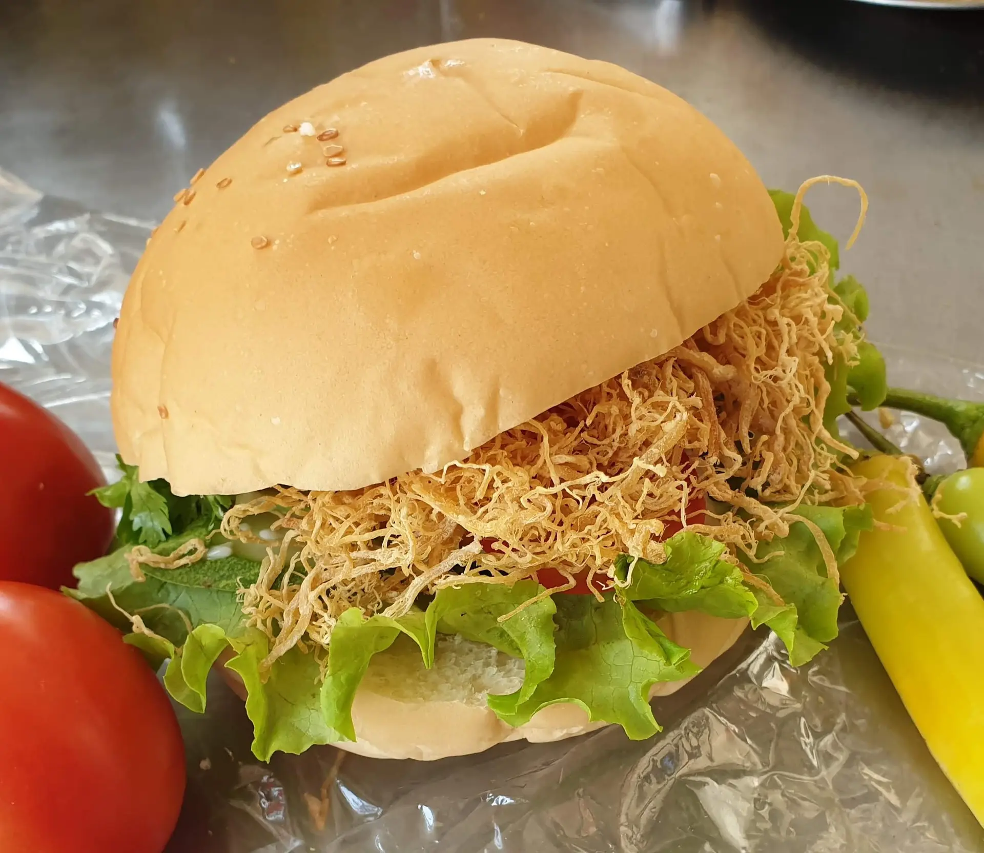Hình ảnh Hamburger chà bông