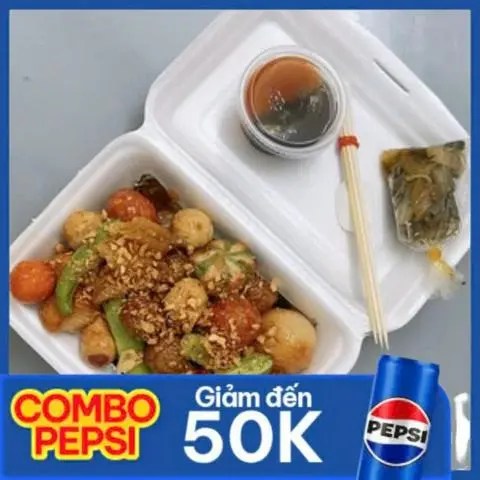 Hình ảnh Thập Cẩm Đồ Chiên Nhỏ Chiên Nước Mắm + Pepsi