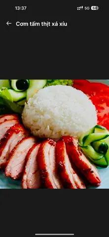 Hình ảnh Cơm tấm thịt xá xíu