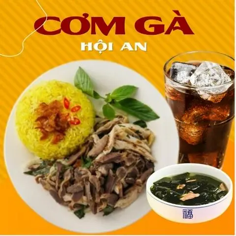 Hình ảnh Cơm Gà Hội An Gà Xé + Lòng Gà + Canh Rong Biển + 1 Ly CoCa