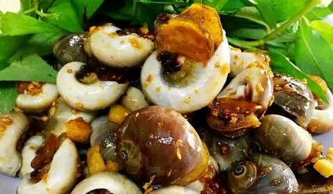 Hình ảnh Ốc Mỡ Xào Sate 