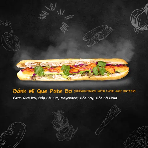 Hình ảnh Bánh mì que pate-bơ