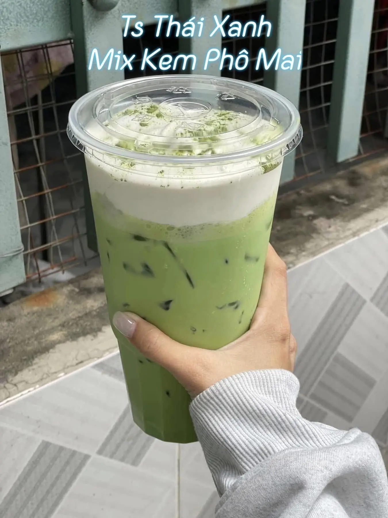 Hình ảnh Trà Sữa Thái Xanh size M ( Full Toping)