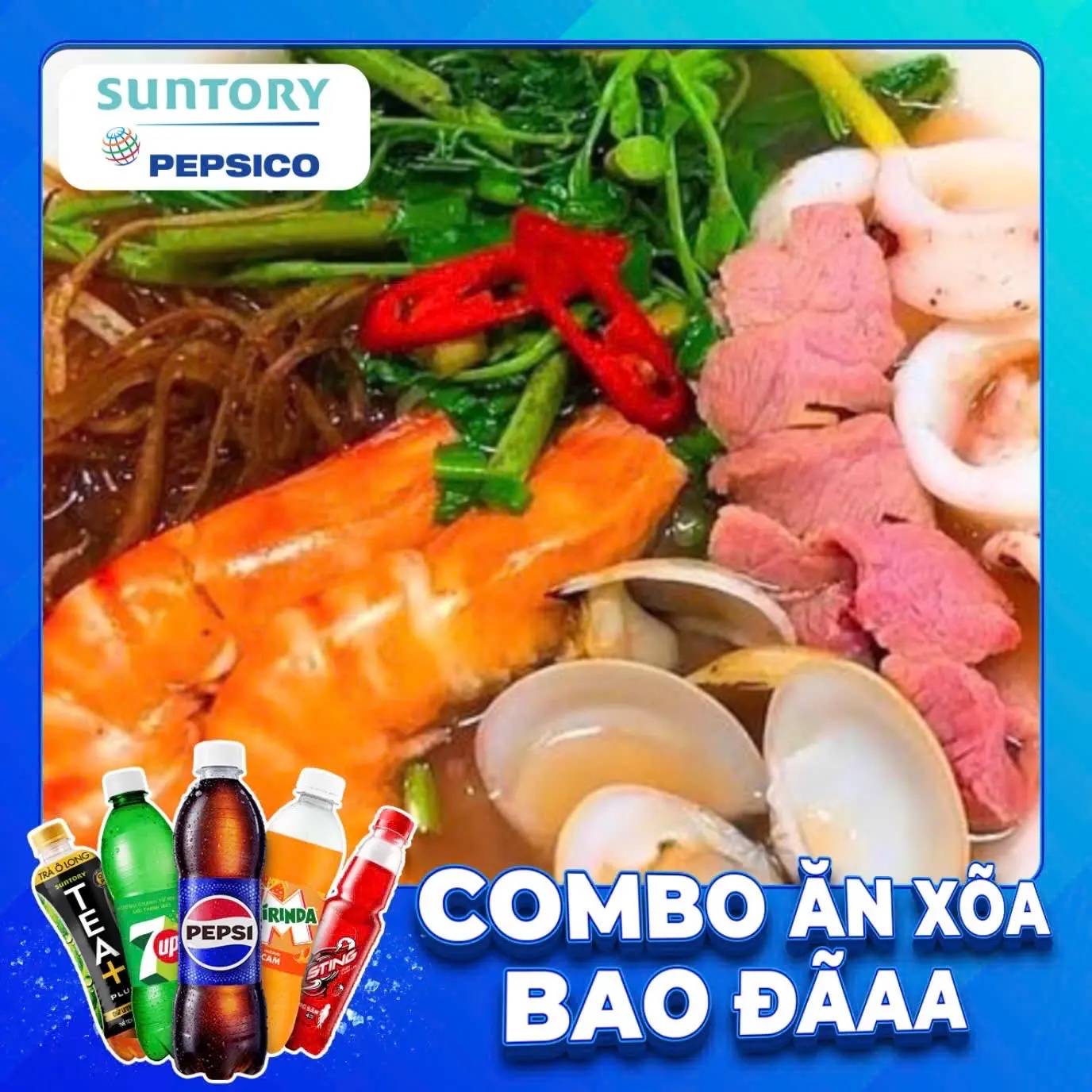Hình ảnh Combo Bún Thái + Nước Ngọt SPVB