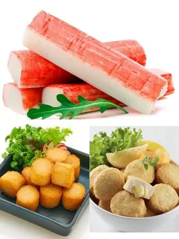 Hình ảnh set viên chiên mix ( 2thanh cua + 2đậu hủ phô mai + 3viên sò điệp ) 
