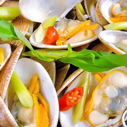 Hình ảnh sò lụa hấp sả 