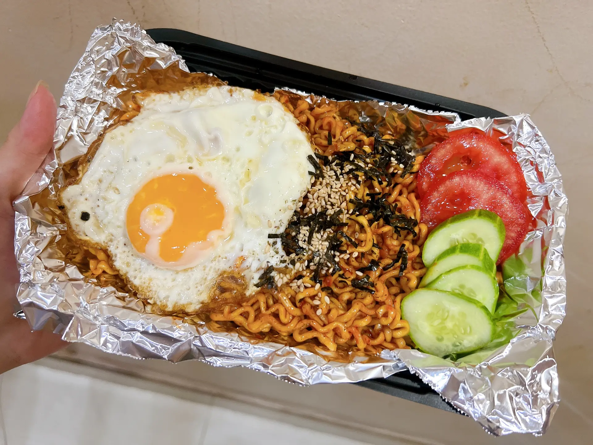 Hình ảnh Mì cay Samyang trứng
