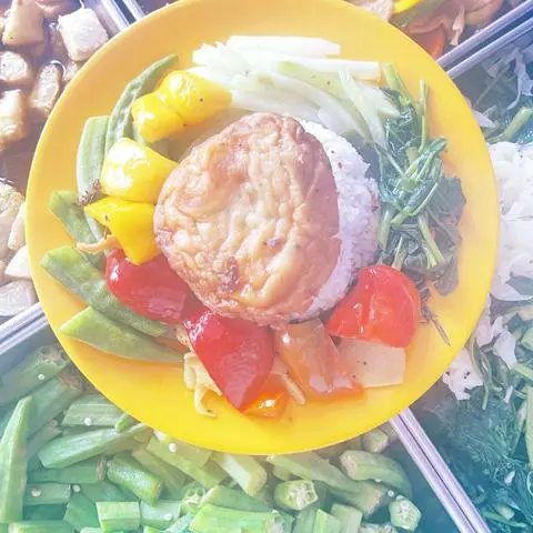 Hình ảnh Cơm chả cá chay