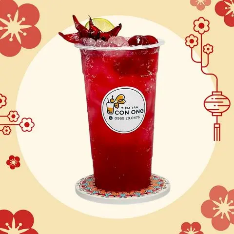 Hình ảnh Trà Hibi Hoa Hồng