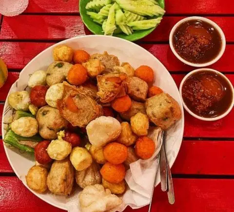 Hình ảnh Thập cẩm 1 ( cá, bò, tôm, hồ lô, cá sốt 1phần) 