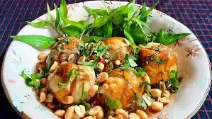 Hình ảnh hột vịt lộn (  xào me) 2 trứng 