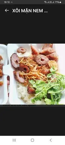 Hình ảnh xôi mặn nem nướng 