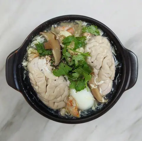 Hình ảnh Súp cua 1 bộ óc heo