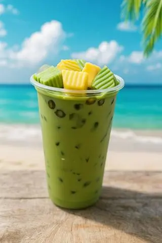 Hình ảnh Trà sữa Thái xanh matcha