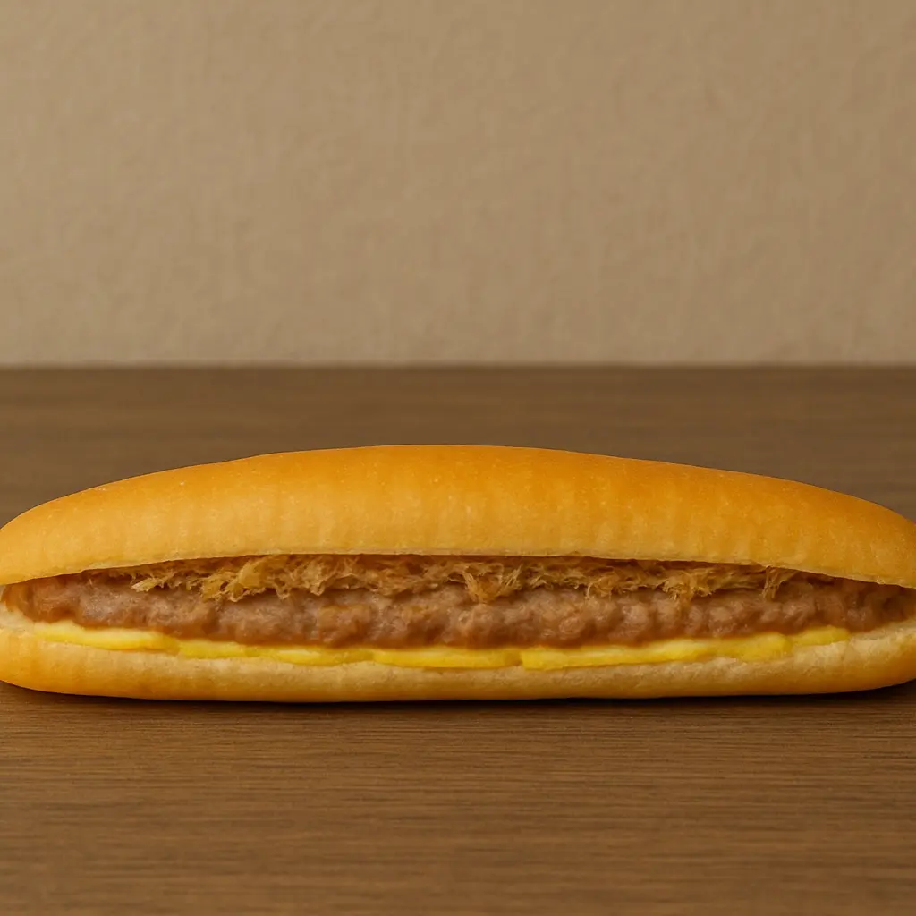 Hình ảnh Bánh Mì Ép Nóng - Bơ Pate Chà Bông