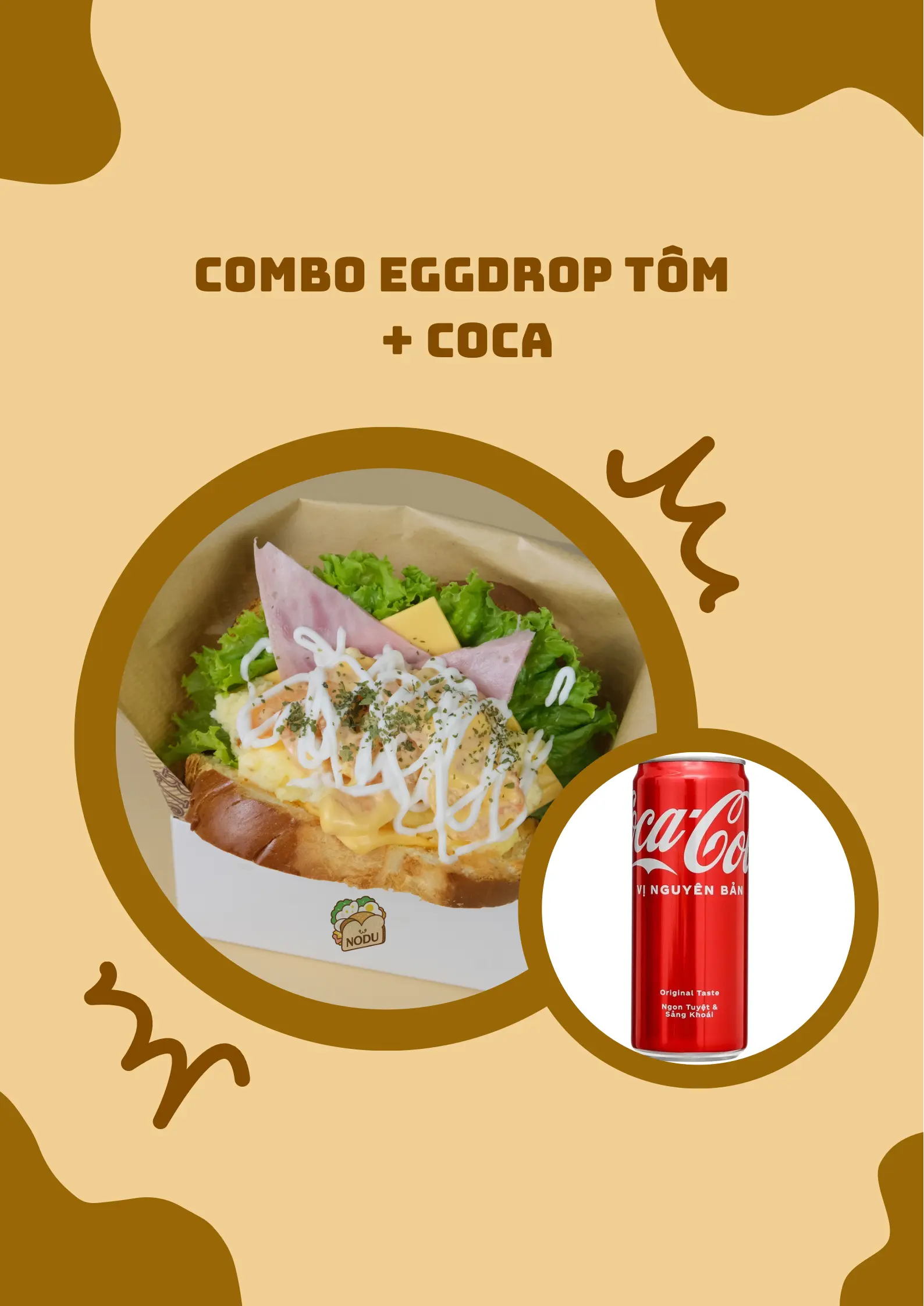 Hình ảnh Combo eggdrop tôm - coca