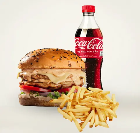 Hình ảnh Combo Grilled Chicken Burger
