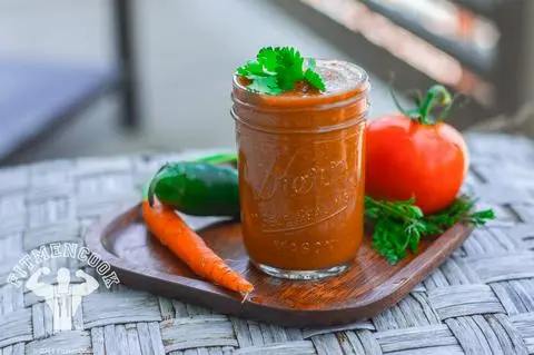 Hình ảnh Ép cà rốt mix cà chua