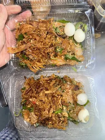 Hình ảnh Bánh tráng phơi sương tỏi mỡ hành khô mực