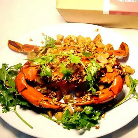 Hình ảnh Cua ngon hai da rang muối