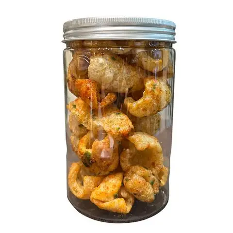 Hình ảnh Hộp 150g Da Heo Sốt Mắm Hành Ngon, Giòn Rụm